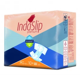 Plenice hlačne Indaslip Premium M10 Plus - nočne/srednje, 20 kos/zavitek Plenice hlačne Indaslip Premium M10 Plus - nočne/srednje, 20 kos/zavitek