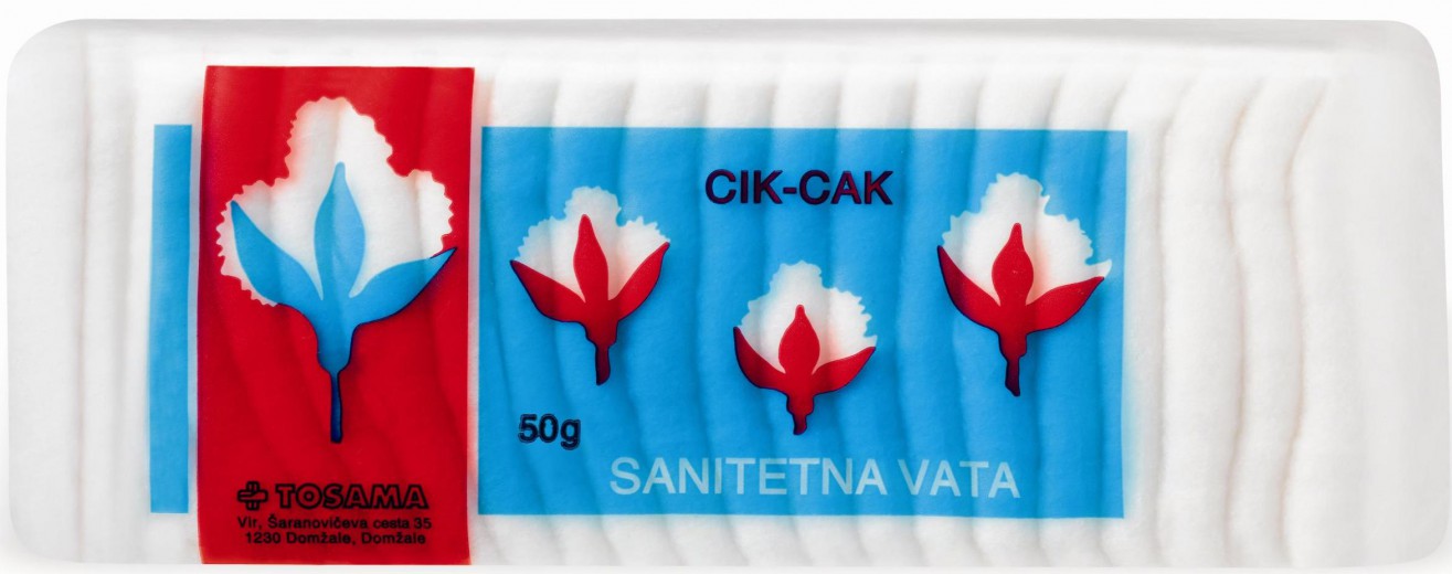 Sanitetna vata cikcak Viva, 50 g