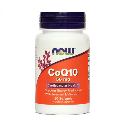 Now, koencim Q10, 50 mg, 50 kapsul