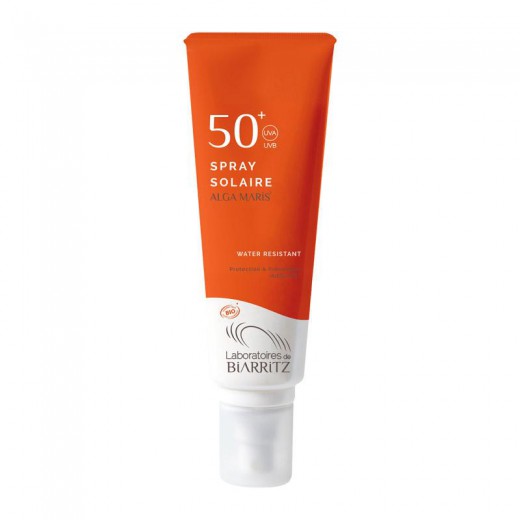 Biarritz Alga Maris Bio sprej za sončenje za obraz in telo SPF50, 100 ml