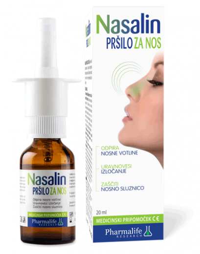 Nasalin pršilo za nos, 20 ml